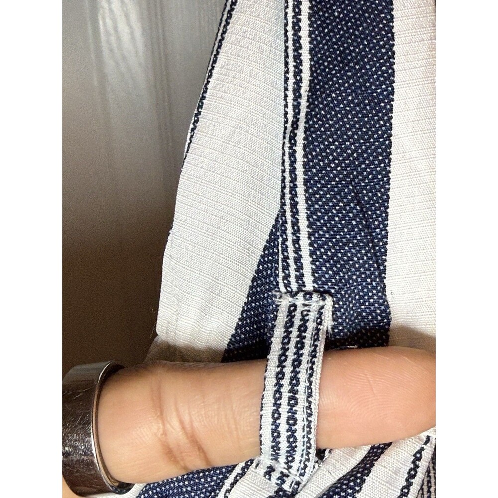 Stylehouse Cottagecore Blue White Striped Off Shoulder Maxi Dress XL Tiered New - Picture 3 of 16